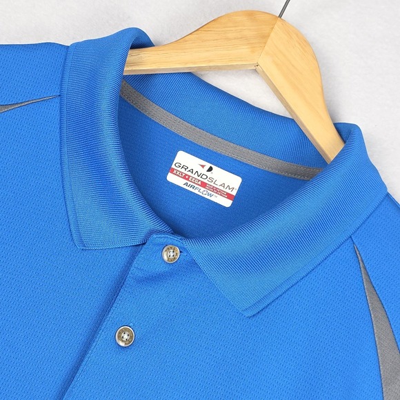 Grand Slam Other - Grand Slam Airflow Mens Golf Polo XXLT Vibrant Blue Short Sleeve Breathable